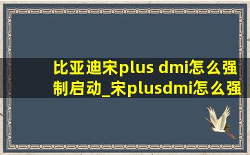 比亚迪宋plus dmi怎么强制启动_宋plusdmi怎么强制启动发动机